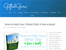 Tablet Screenshot of giftedguru.com